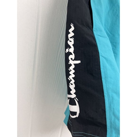 Champion Men's Black And Blue Elastic Waist Pull-On Drawstring Shorts Size XL - Picture 4 of 10